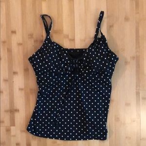 Land’s End swimsuit tank top - polka dot!